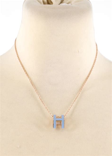 hermes necklace pop h pendant lacquered|Hermes pop h necklace review.